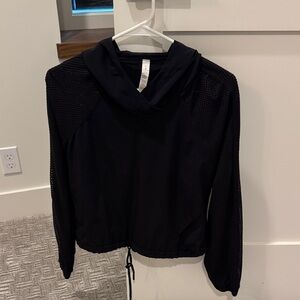 Lululemon Black Mesh Sleeve Hoodie